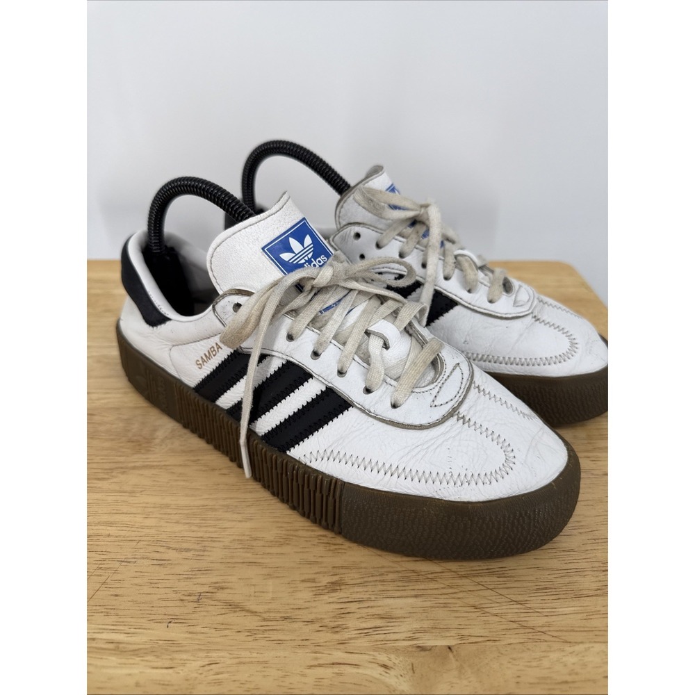 Adidas Originals Sambarose Trainers Womens 7.5 Samba Thick Sole Support Comfort